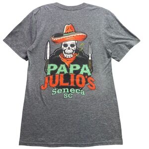 Papa Julios Shirt Mens Small Skull Sombrero Promo Spell Out Grunge Streetwear